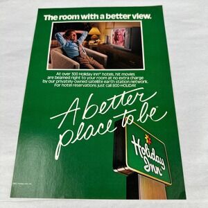Holiday Inn 1983 Vintage Print Ad A Better Place to Be Hotel Travel Decor
